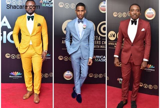 Men Of Style! Falz, Denola Grey & More Try Their Hands On Bold Colors At #AMVCA2016