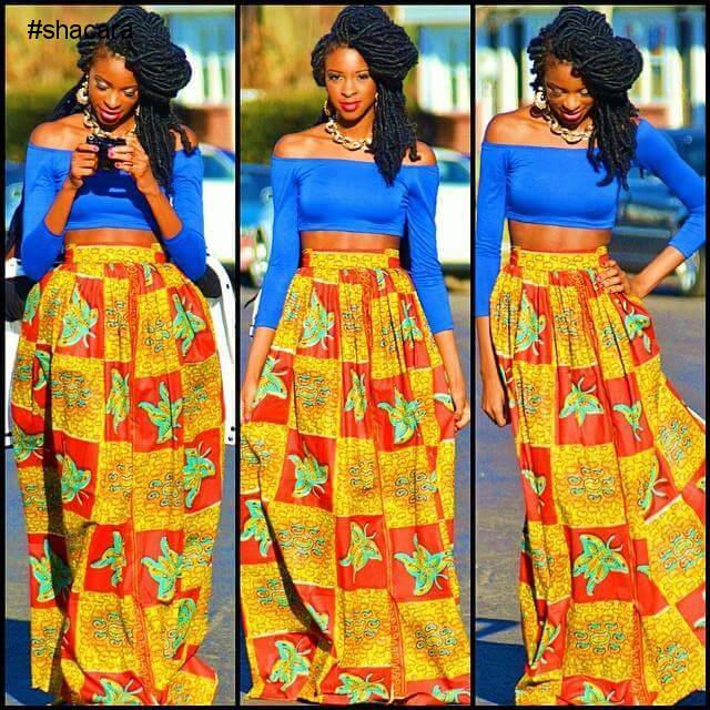 tay In Style With This Months Maxi Skirt Inspiration For African Fashion Lovers!