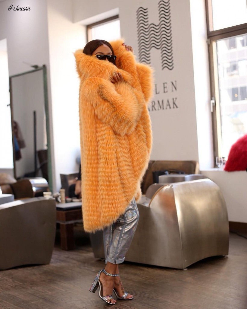 BONANG MATHEBA, TOKE MAKINWA TAKE NEW YORK FASHION WEEK