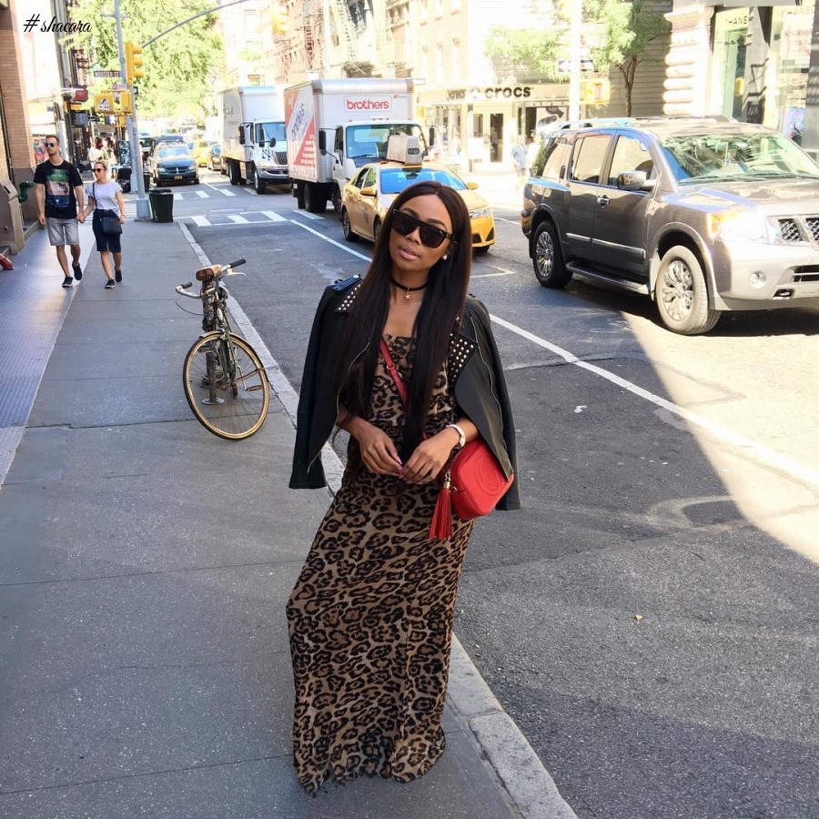 BONANG MATHEBA, TOKE MAKINWA TAKE NEW YORK FASHION WEEK