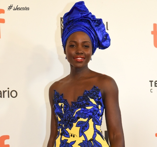 Did Queen Of Katwe Africanize Lupita Nyong’o’s Red Carpet Style? Check Her Latest Headwrap Looks