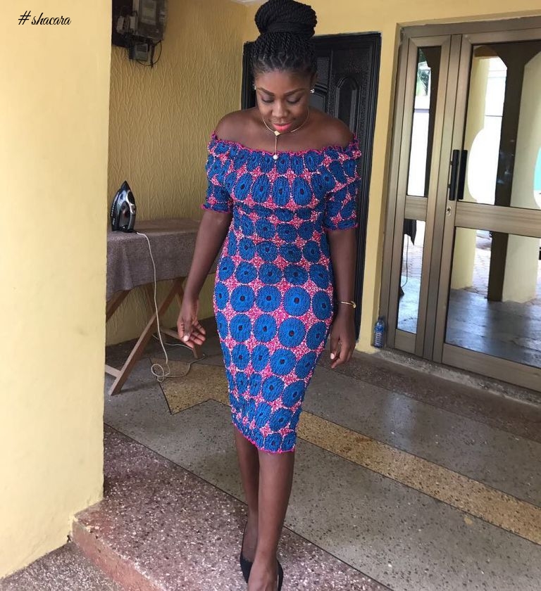 TRENDING ANKARA ELASTIC DRESS TO SET YOUR WEEKEND MOOD RIGHT