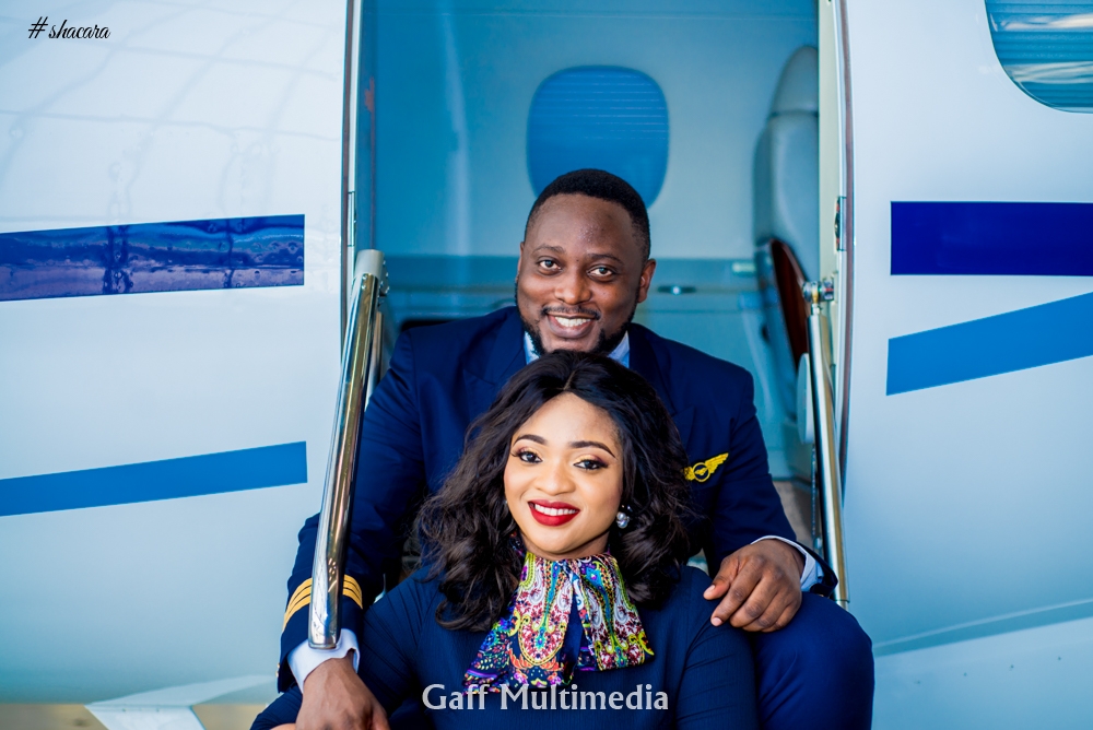 Welcome on Board! An Aviation Themed Pre-wedding Shoot for Blessing & John