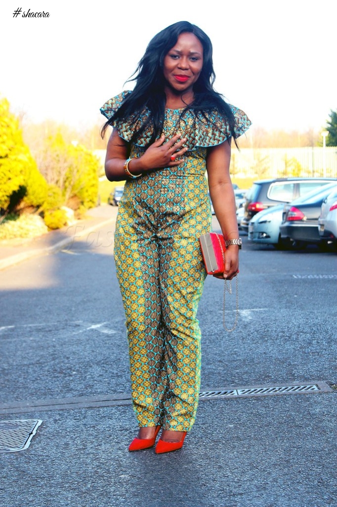 BEAUTIFUL JUMPSUIT ANKARA STYLE FOR THE WEEKEND