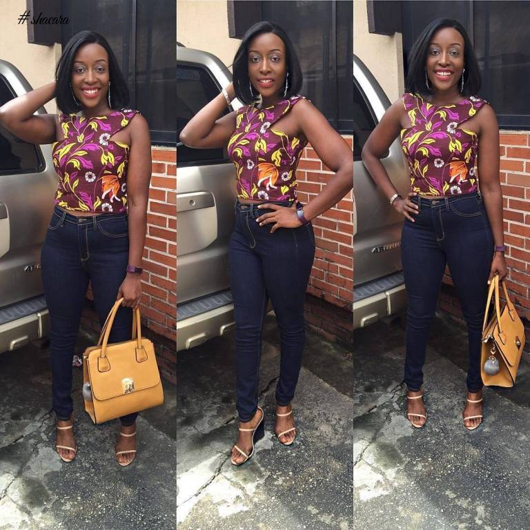 ANKARA AND DENIM MIX, EVERY FASHIONISTAS BEST FRIEND