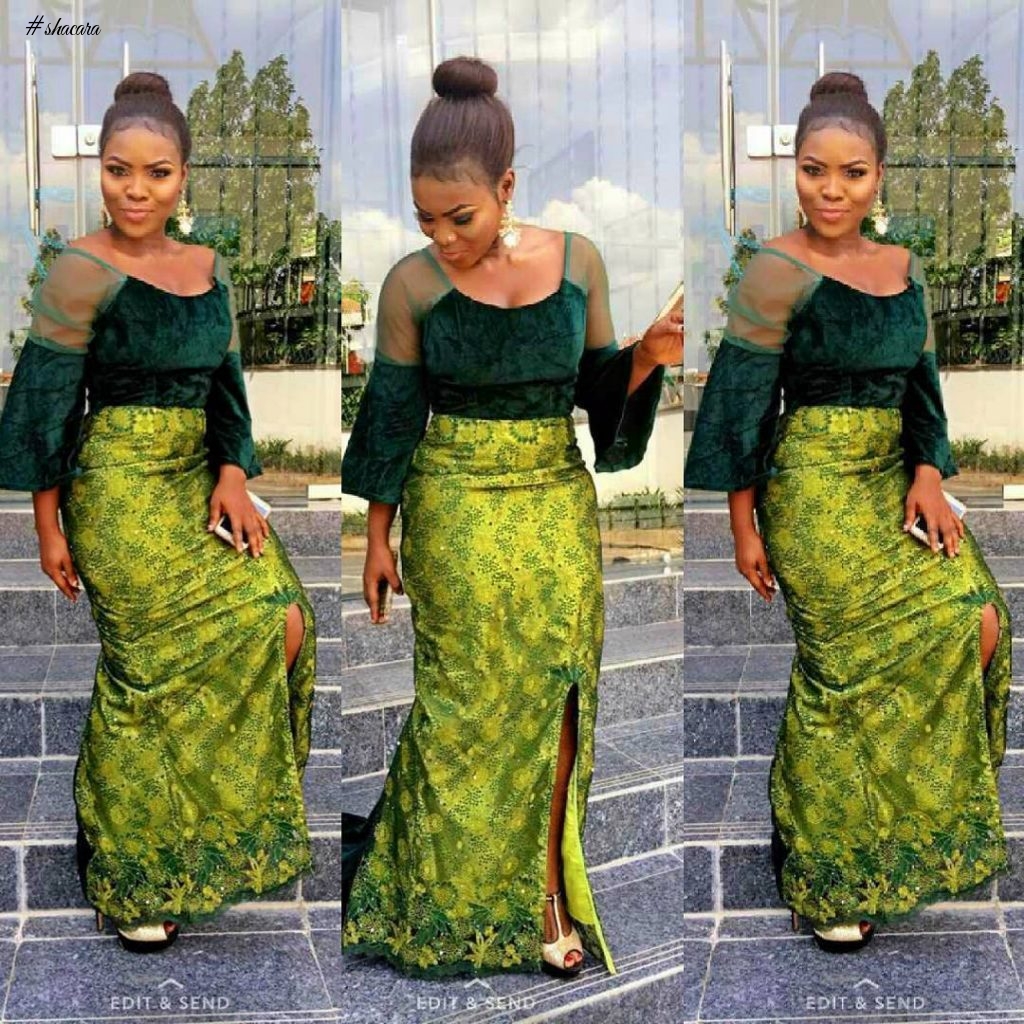 GREEN ASO EBI STYLES