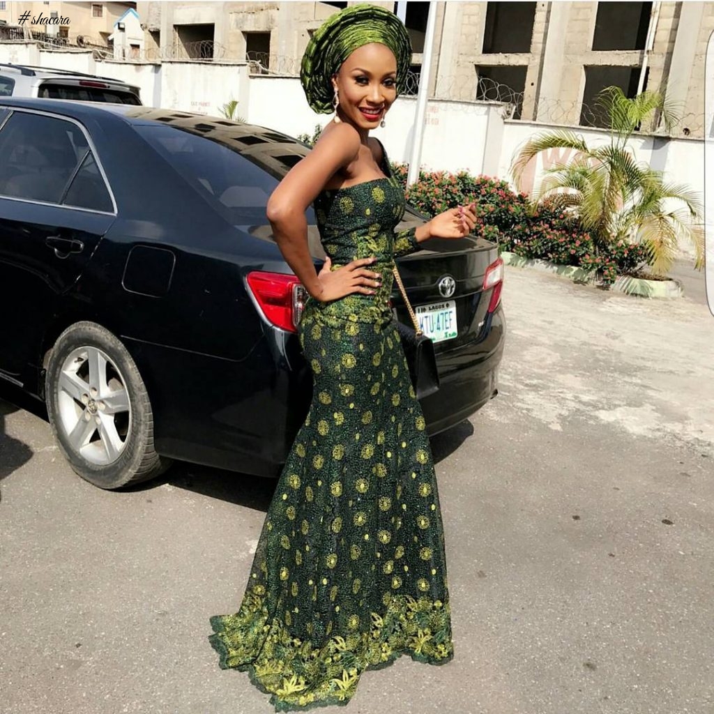 GREEN ASO EBI STYLES