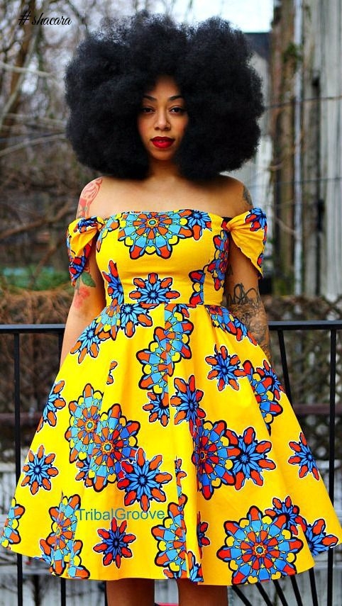 SHOW OFF THOSE AMAZING SHOULDERS IN THESE COLD SHOULDER ANKARA DRESSES