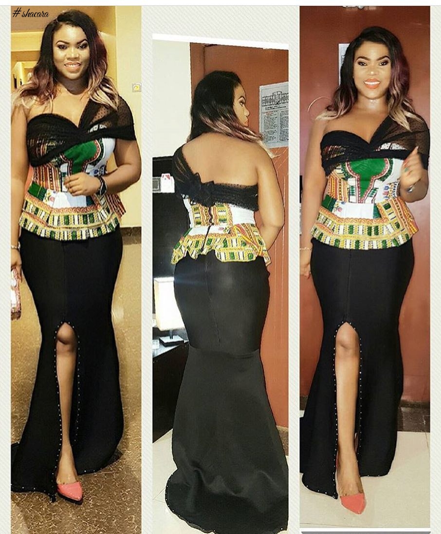 STUNNING CELEBRITY ANKARA STYLE COMBOS