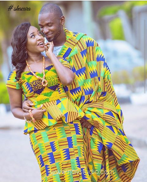 These Couples Adorned In Kentes, Ahenemas And Gold Ornaments, Will Make You Love Ghanaian Traditional Weddings