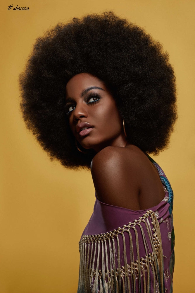 Ebonee Davis by Ricardo Rivera for The Cut as Nina Simone, Iman, Tina Turner, More!