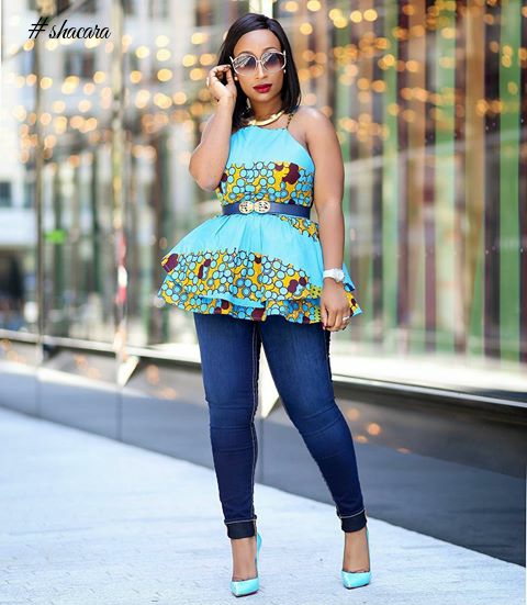 African Print On Denim Style Inspiration For Weekend Casual Looks