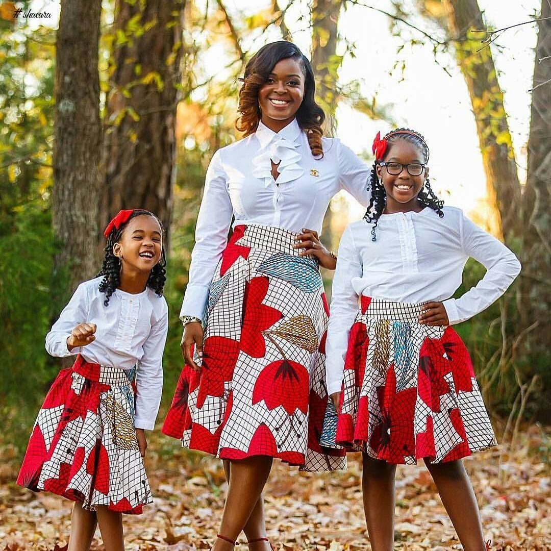 STYLISH ANKARA PARENT TWINNING