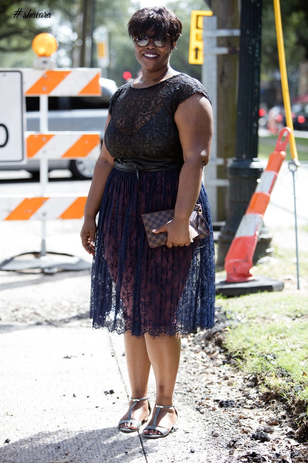 These Curvy Ladies Gave Us Epic Street Style Moments at ESSENCE Festival 2017