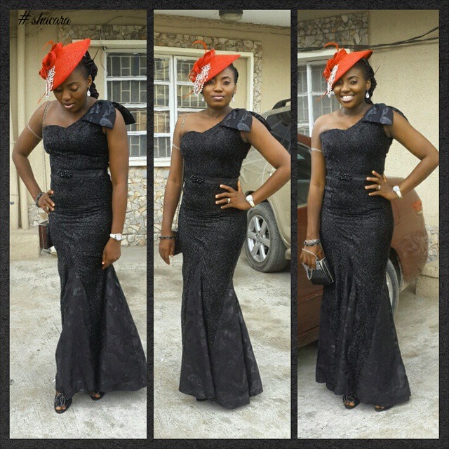 TRY A MONO-STRAP DRESS FOR YOUR NEXT ASO EBI SHOW STOPPER STYLE