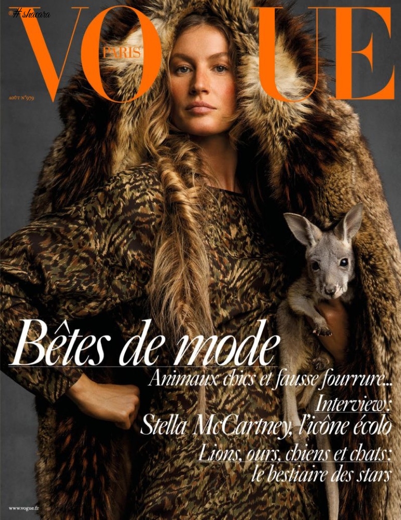 Hot Shots! Supermodel Gisele Bundchen Looks Glam in Faux Fur for Vogue Paris