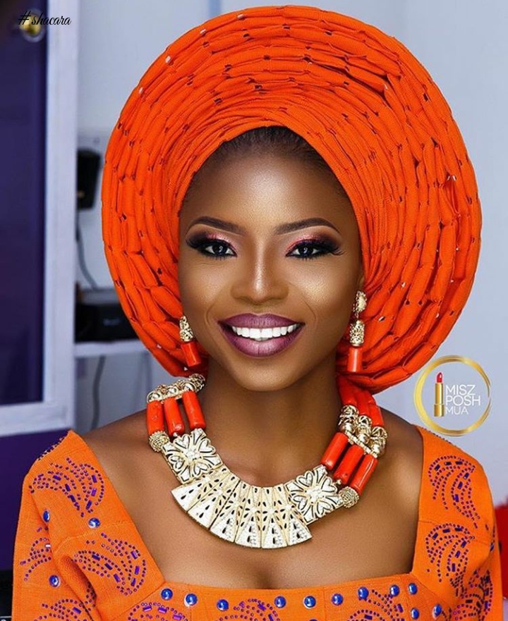 Take A Look At These Stunning Gele And Makeup Inspirations