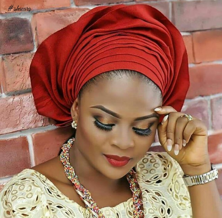 Take A Look At These Stunning Gele And Makeup Inspirations