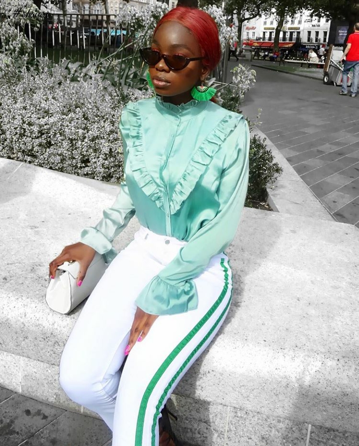 Check Out How Nigerians Are Serving White And Green Inspired Looks In Celebration Of Their Independence Day