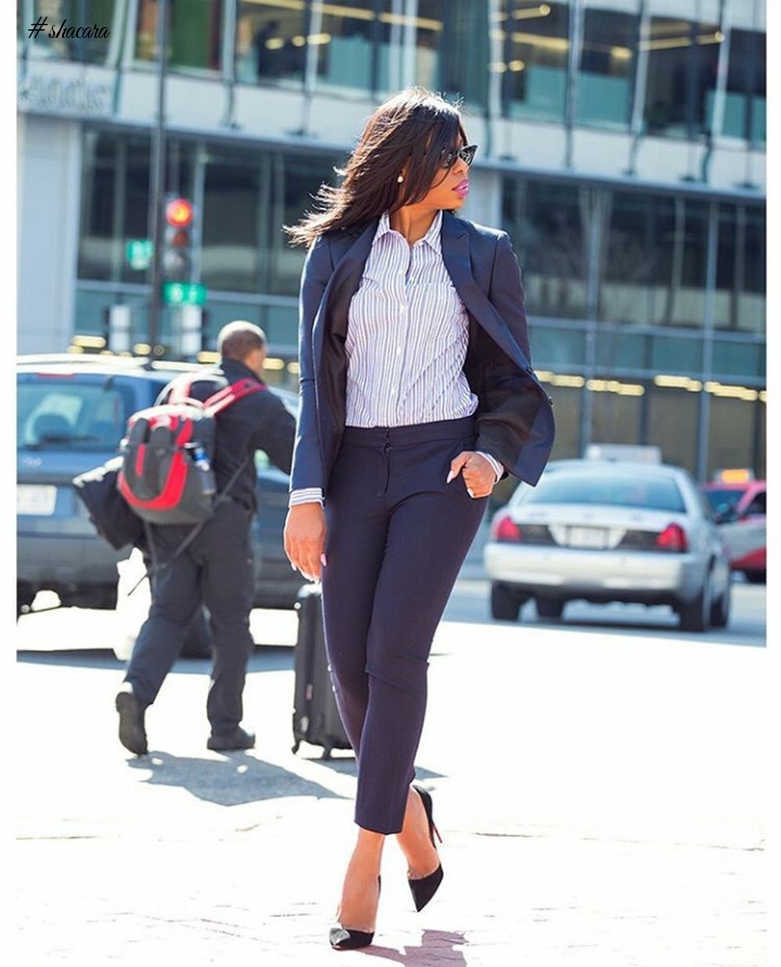 Check Out 10 Fab Work-Style Inspirations Served By Style Blogger, Stella Uzo