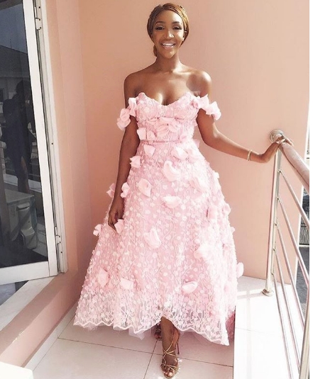 Tiwa Savage, Stephanie Coker, More, In Asoebi At Banky W & Adesua Etomi’s Traditional Wedding