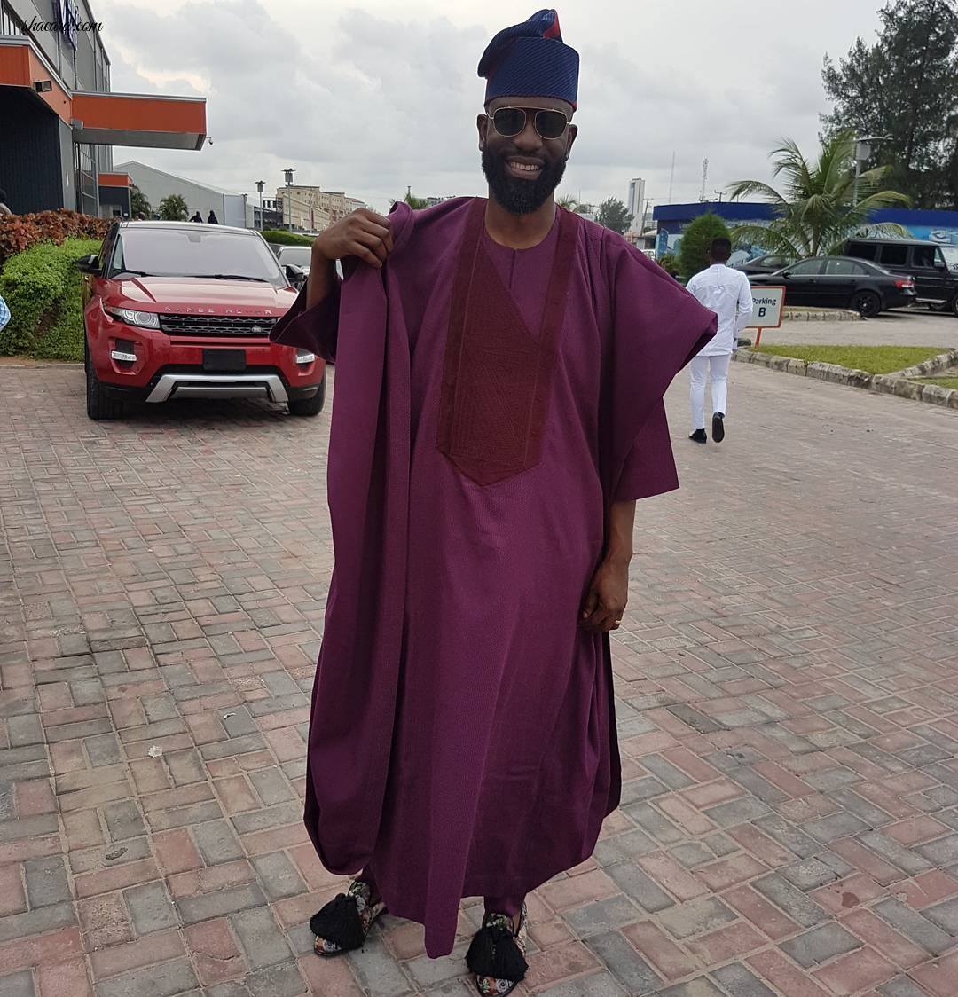 Demons Or Angels? Check Out The Hot Men At Banky W & Adesua Etomi’s Traditional Wedding