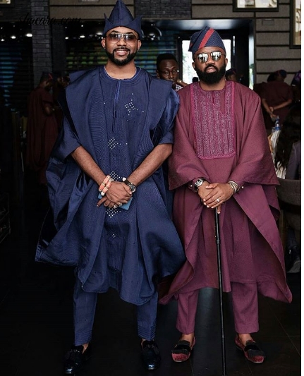 Demons Or Angels? Check Out The Hot Men At Banky W & Adesua Etomi’s Traditional Wedding