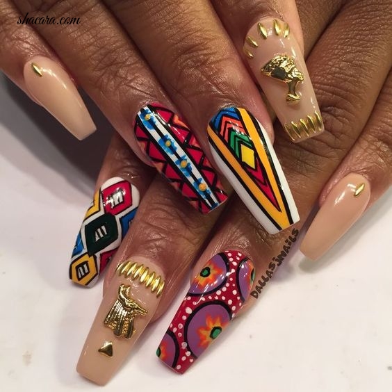 EMBRACE YOUR HERITAGE WITH THESE AFRICAN INSPIRED NAIL ART DESIGNS