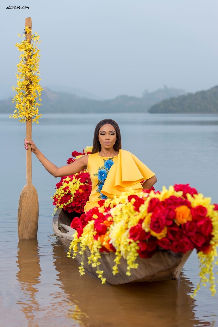 African Goddess! Bonang Matheba Poses In New Photos