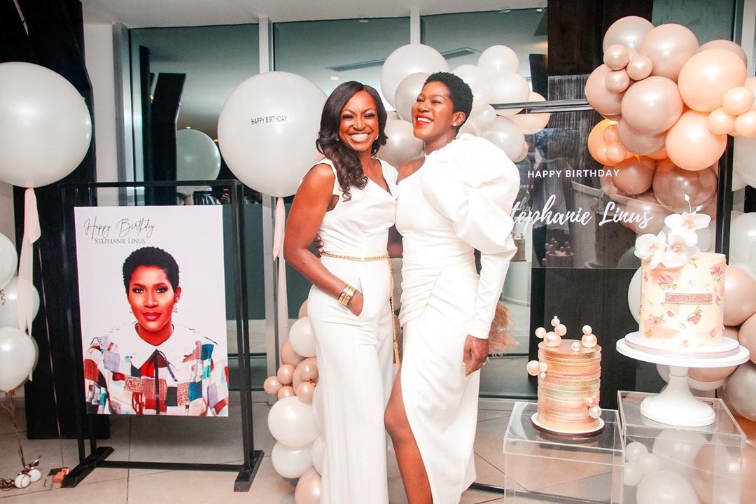 On Friday October 2, Stephanie Linus celebrated another trip around the sun and she got the royal treatment from her husband Linus Idahosa who threw her a surprise white-themed birthday party. Can you say couple goals?  For t