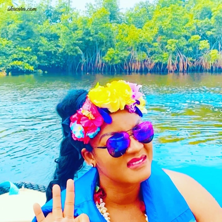 All The Photos From Omotola Jalade-Ekeinde’s Fun Getaway With Her Kids