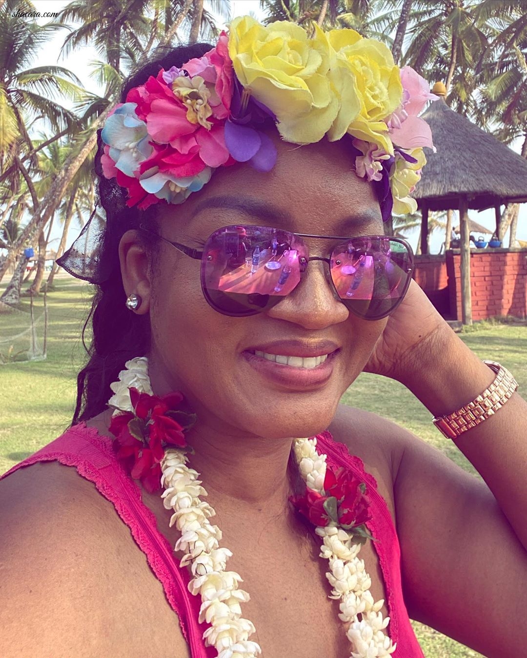 All The Photos From Omotola Jalade-Ekeinde’s Fun Getaway With Her Kids