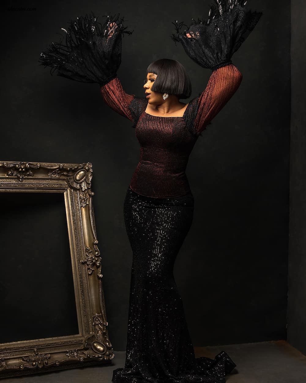 Nollywood Star Shaffy Bello Fronts Constance Walter’s Latest Collection Tagged “Romantic Noire”