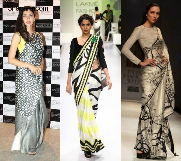 10 Must Try Fusion Sarees