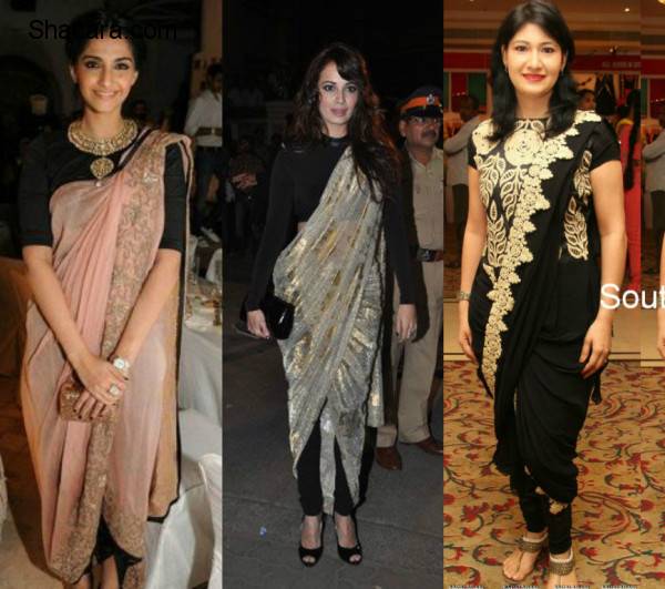 10 Must Try Fusion Sarees