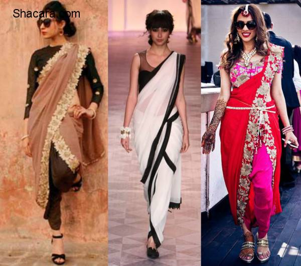 10 Must Try Fusion Sarees