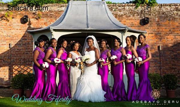 Purple Bridesmaids Dresses for Nigerian Weddings!