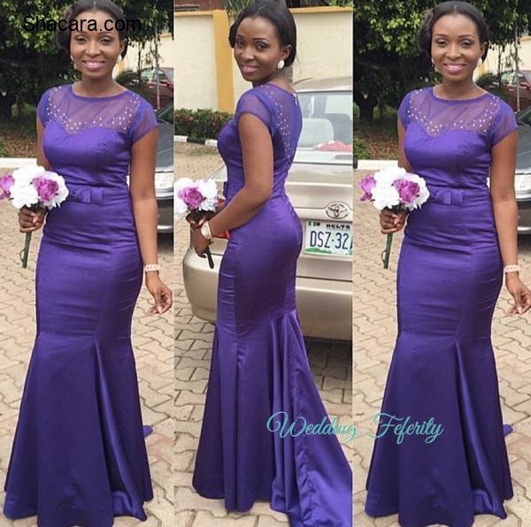 Purple Bridesmaids Dresses for Nigerian Weddings!