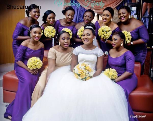 Purple Bridesmaids Dresses for Nigerian Weddings!