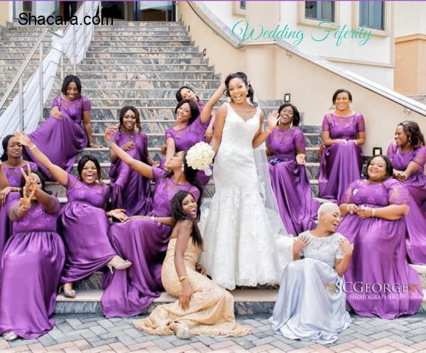 Purple Bridesmaids Dresses for Nigerian Weddings!