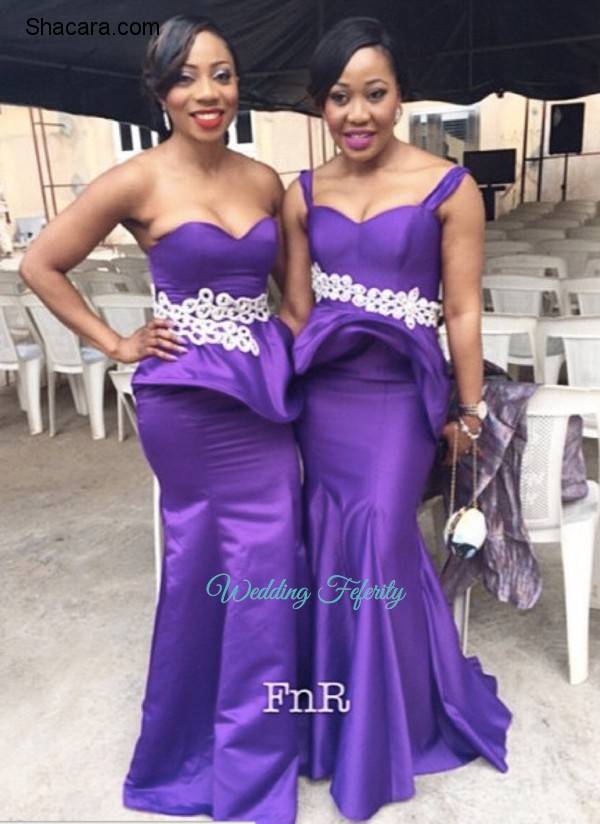 Purple Bridesmaids Dresses for Nigerian Weddings!