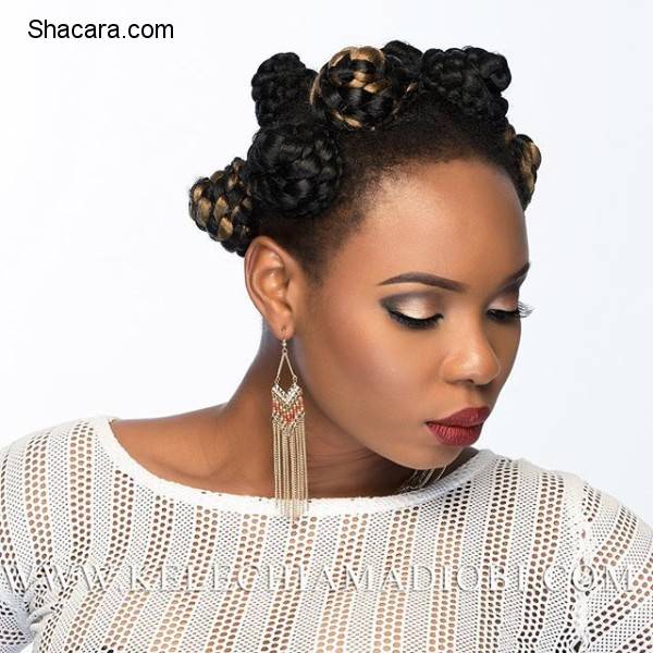 YEMI ALADE LOOKS EXQUISITE IN BANTU KNOTS HAIR AS SHE POSES FOR A PHOTOSHOOT WITH KELECHI AMADI-OBI