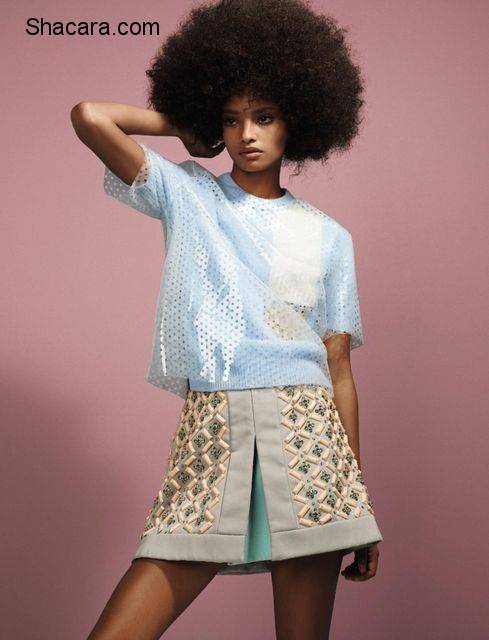 Afro Hotness!! Malaika Firth looks Effortless and Elegant for Elle France