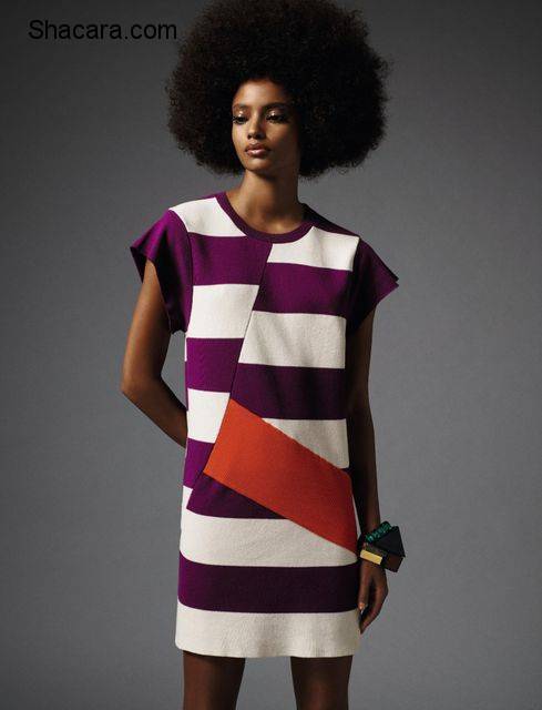 Afro Hotness!! Malaika Firth looks Effortless and Elegant for Elle France