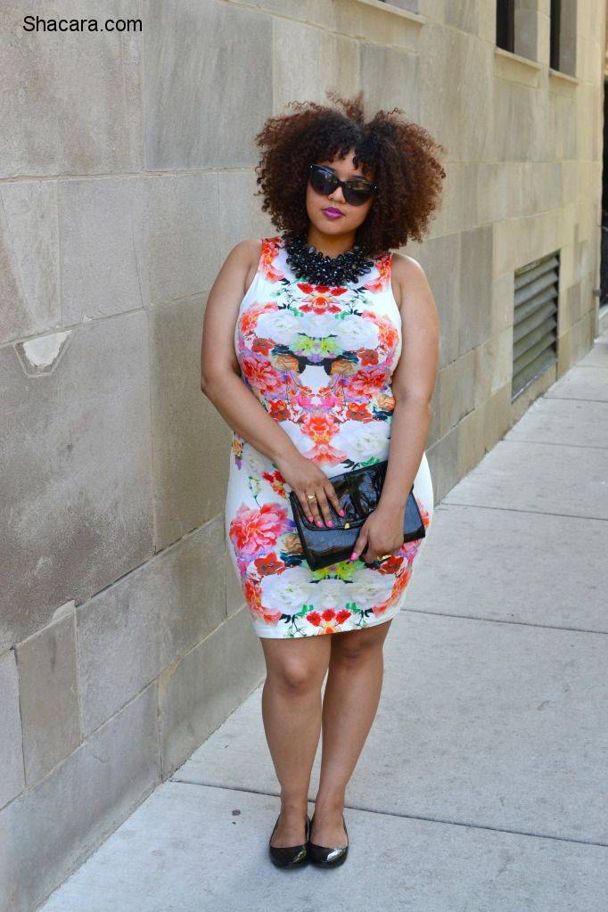 FLORAL PRINT IDEAS FOR THE PLUS-SIZE.