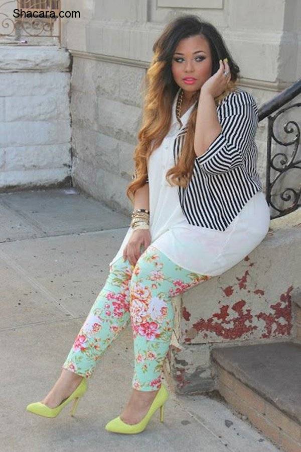 FLORAL PRINT IDEAS FOR THE PLUS-SIZE.