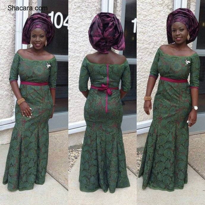 ASO EBI STYLES WITH CORD LACE