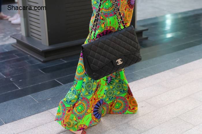 Dubai Street Style In A Lanre DaSilva Ajayi Print Trouser Set