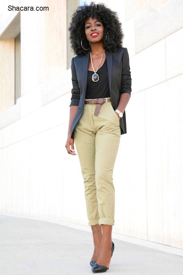 FOLAKE KUYE (STYLEPANTRY) LOOKS EFFORTLESSLY CHIC WITH BLAZERS