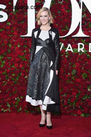 Red Carpet Glam! Cate Blanchett, Anna Wintour, Lupita Nyong’o, Uzo Aduba, More At The 70th Annual Tony Awards